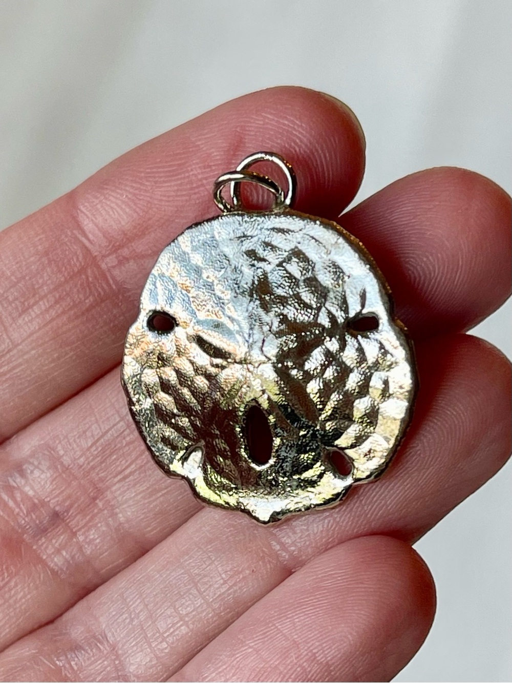 Vintage Silver Sand Dollar Pendant
